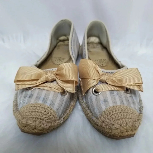 Kenzie Striped Espadrilles Bow 7.5 - Picture 2 of 16